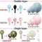 Gender Reveal Balloons Arch DIY Pink And Blue Balloon Garland Double Stuffed Balloons Dusty Pink Blue White Gold Balloon Kit For Gender Reveal Birthday Baby Shower Boho Party Decration